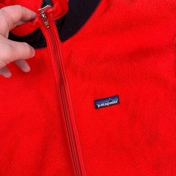 VINTAGE Patagonia Fleece Vest Red XL - Picture 2 of 8